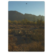 Saguaro Sunrise in Saguaro Nationalpark Klemmbrett (Rückseite)