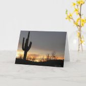 Saguaro Sunrise Karte (Gelbe Blume)