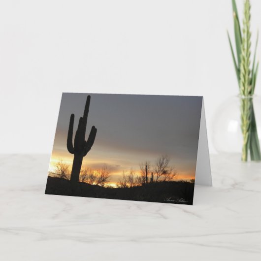 Saguaro Sunrise Karte (Vorderseite)