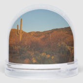 Saguaro Sunset I Arizona Desert Landscape Schneekugeln (Rückseite)