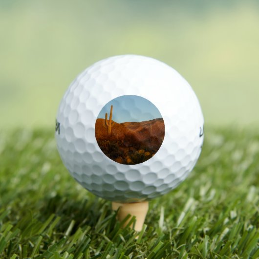 Saguaro Sunset I Arizona Wüste Landschaft Golfball (Insitu T-Shirt)