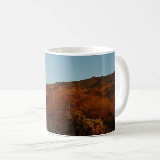Saguaro Sunset I Arizona Wüste Landschaft Kaffeetasse (VorderseiteRechts)