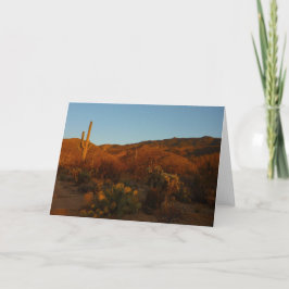 Saguaro Sunset I Arizona Wüste Landschaft Karte