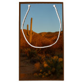 Saguaro Sunset I Arizona Wüste Landschaft Kleine Geschenktüte (Rückseite)