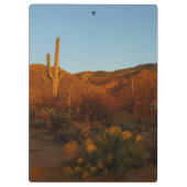 Saguaro Sunset I Arizona Wüste Landschaft Klemmbrett (Rückseite)
