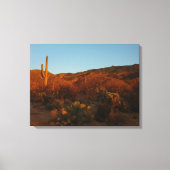 Saguaro Sunset I Arizona Wüste Landschaft Leinwanddruck (Vorderseite)