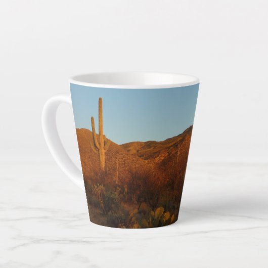 Saguaro Sunset I Arizona Wüste Landschaft Milchtasse (Linke Ecke)