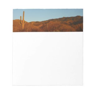 Saguaro Sunset I Arizona Wüste Landschaft Notizblock