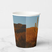 Saguaro Sunset I Arizona Wüste Landschaft Pappbecher (Rechts)