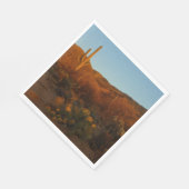 Saguaro Sunset I Arizona Wüste Landschaft Serviette (Ecke)