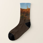 Saguaro Sunset I Arizona Wüste Landschaft Socken (Links - Außen)