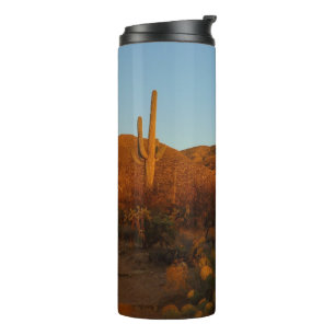 Saguaro Sunset I Arizona Wüste Landschaft Thermosbecher