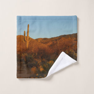 Saguaro Sunset I Arizona Wüste Landschaft Waschlappen