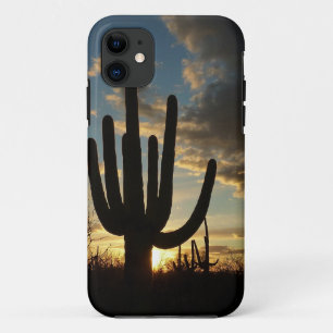 Saguaro Sunset II Arizona Wüste Landschaft iPhone 11 Hülle