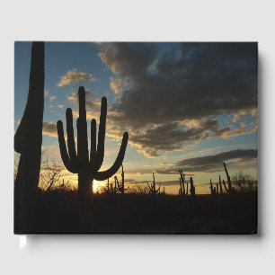 Saguaro Sunset II Arizona Wüste Landschaft Gästebuch