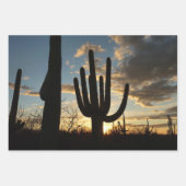 Saguaro Sunset II Arizona Wüste Landschaft Geschenkpapier Set (Vorderseite)