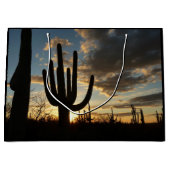 Saguaro Sunset II Arizona Wüste Landschaft Große Geschenktüte (Vorderseite)