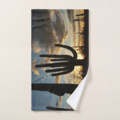 Saguaro Sunset II Arizona Wüste Landschaft Handtuch (Handtuch)