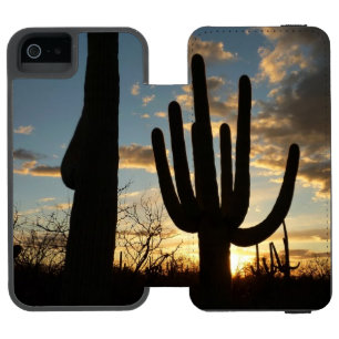 Saguaro Sunset II Arizona Wüste Landschaft Incipio Watson™ iPhone 5 Geldbörsen Hülle