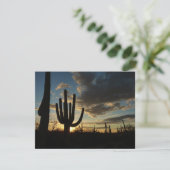 Saguaro Sunset II Arizona Wüste Landschaft Karte (Stehend Vorderseite)
