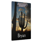 Saguaro Sunset II Arizona Wüste Landschaft Klemmbrett (Rechts)