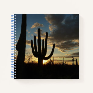 Saguaro Sunset II Arizona Wüste Landschaft Notizblock