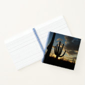 Saguaro Sunset II Arizona Wüste Landschaft Notizblock (Innenseite)