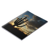 Saguaro Sunset II Arizona Wüste Landschaft Notizblock (Linke Seite)