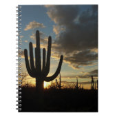 Saguaro Sunset II Arizona Wüste Landschaft Notizblock (Vorderseite)