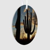 Saguaro Sunset II Arizona Wüste Landschaft Ornament (Vorderseite)