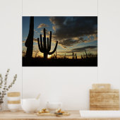 Saguaro Sunset II Arizona Wüste Landschaft Poster (Küche)
