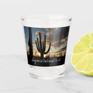 Saguaro Sunset II Arizona Wüste Landschaft Schnapsglas