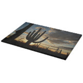 Saguaro Sunset II Arizona Wüste Landschaft Schneidebrett (Ecke)