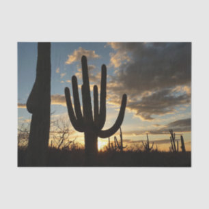 Saguaro Sunset II Arizona Wüste Landschaft Seidenpapier