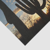 Saguaro Sunset II Arizona Wüste Landschaft Seidenpapier (Ausschnitt)