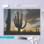Saguaro Sunset II Arizona Wüste Landschaft Seidenpapier (Handwerk)