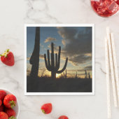 Saguaro Sunset II Arizona Wüste Landschaft Serviette (Beispiel)