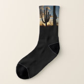 Saguaro Sunset II Arizona Wüste Landschaft Socken (Links - Außen)