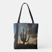 Saguaro Sunset II Arizona Wüste Landschaft Tasche (Rückseite)