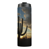 Saguaro Sunset II Arizona Wüste Landschaft Thermosbecher (Vorderseite)