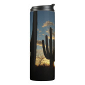 Saguaro Sunset II Arizona Wüste Landschaft Thermosbecher (Nach links gedreht)