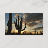 Saguaro Sunset II Arizona Wüste Landschaft Visitenkarte (Rückseite)