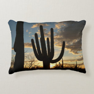 Saguaro Sunset II Arizona Wüste Landschaft Zierkissen