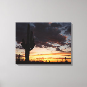 Saguaro Sunset III Arizona Wüste Landschaft Leinwanddruck