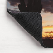Saguaro Sunset III Arizona Wüste Landschaft Mousepad (Ecke)