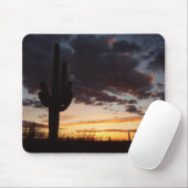 Saguaro Sunset III Arizona Wüste Landschaft Mousepad (Mit Mouse)