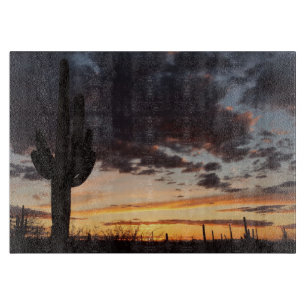 Saguaro Sunset III Arizona Wüste Landschaft Schneidebrett