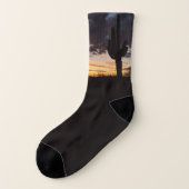 Saguaro Sunset III Arizona Wüste Landschaft Socken (Links - Außen)