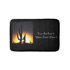 Saguaro Sunset Personalisiert Bath Mat Badematte