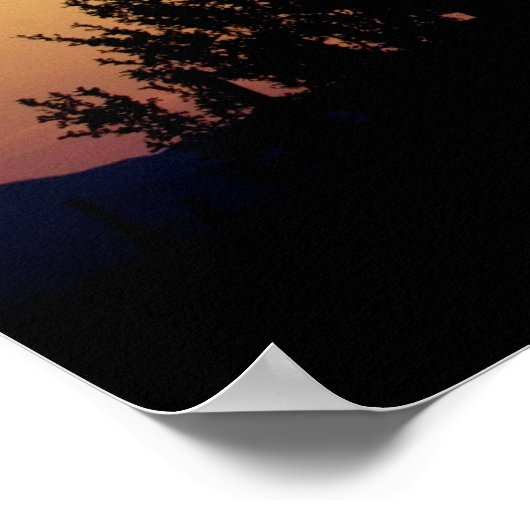 Saguaro Sunset Poster (Ecke)